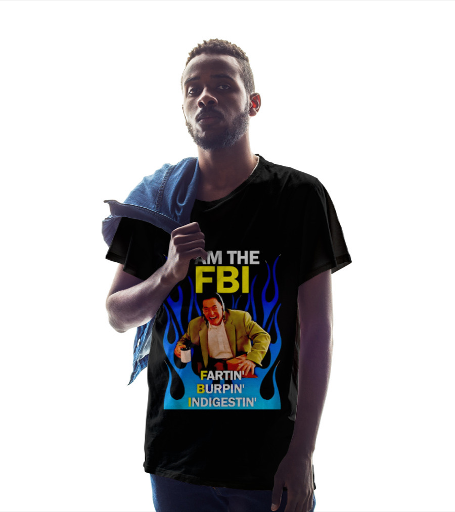 I Am The FBI Dale Cooper Fartin' Burpin' Indigestin' Flames T-Shirt