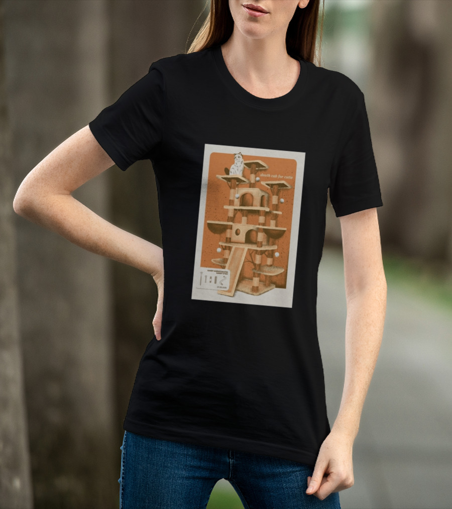 Death Cab For Cutie Sandy Amphitheater Sandy Utah July 29 2026 Cat Tree T-Shirt