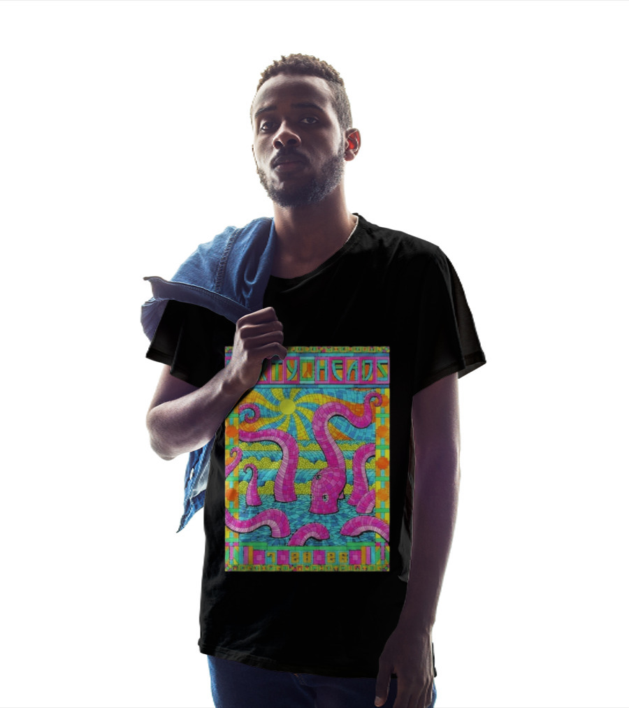 Dirty Heads Grand Rapids MI Acrisure Amphitheater July 28 2026 Psychedelic Octopus Sunburst T-Shirt