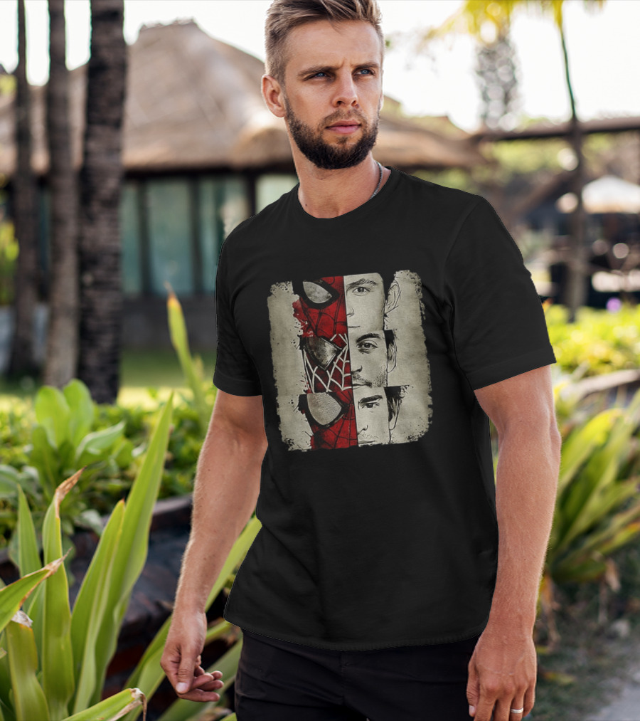 Marvel Avengers Spider Man No Way Home Three Peter Parker Faces Disneyland T-Shirt
