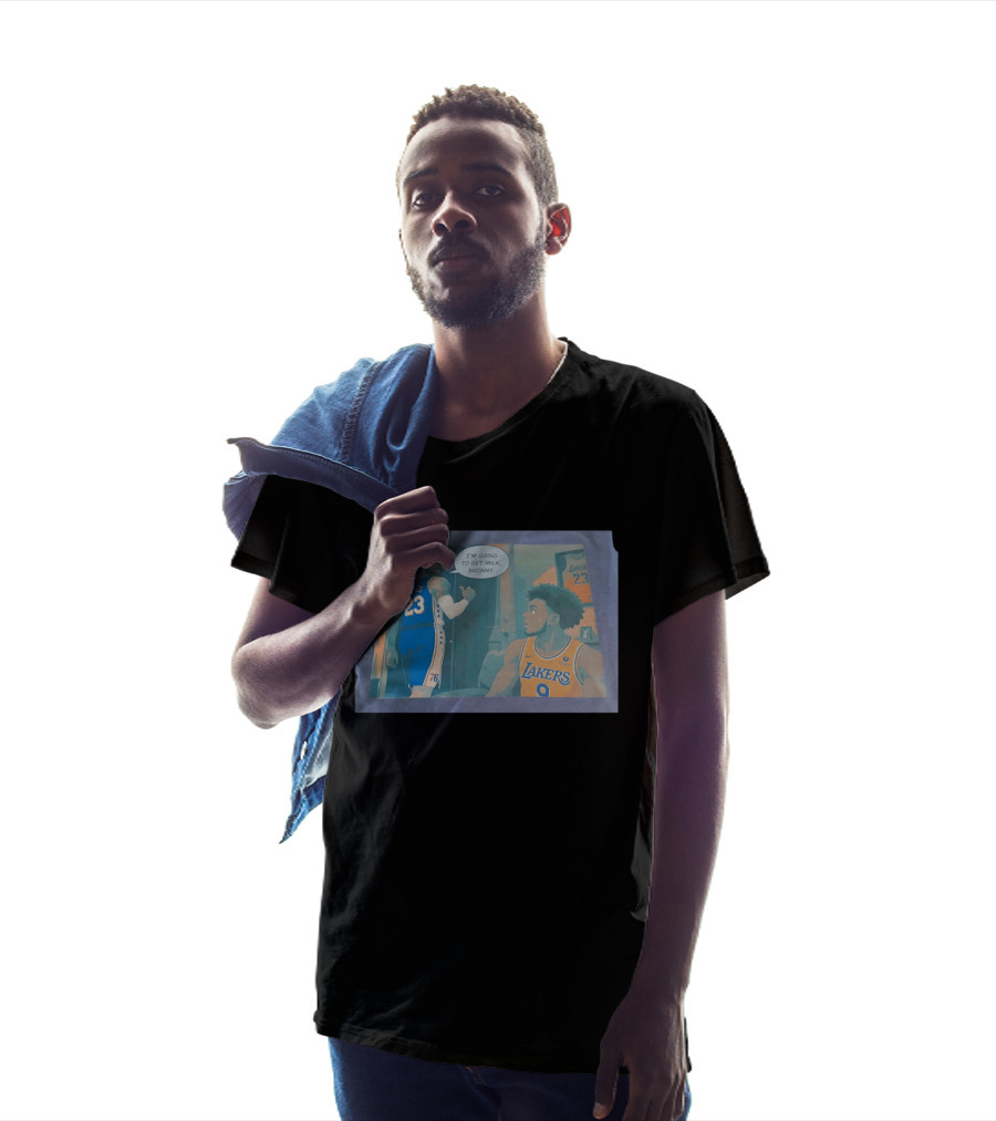 I'm Going To Get Milk Bronny LeBron James Lakers 23 Bronny 9 Basketball T-Shirt