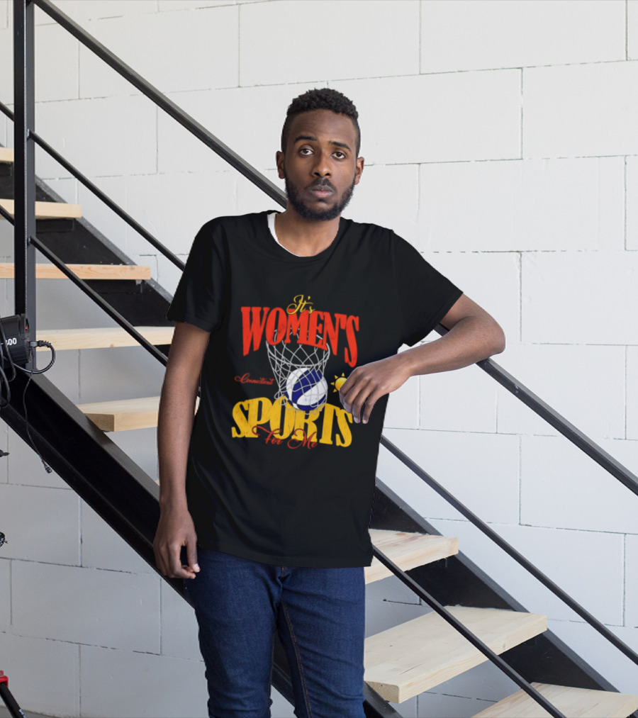It's Women's Connecticut Sports For Me Basketball Sun And Net T-Shirt