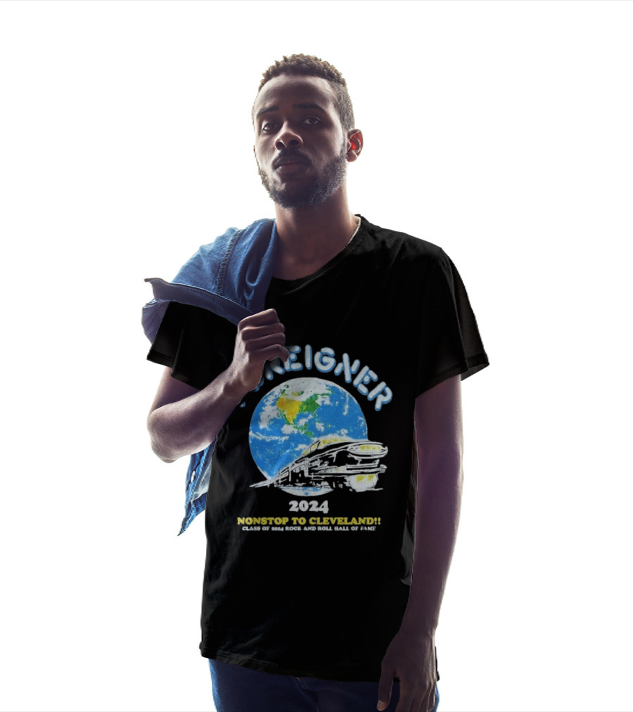 Foreigner 2024 Nonstop To Cleveland Class Of 2024 Rock And Roll Hall Of Fame T-Shirt