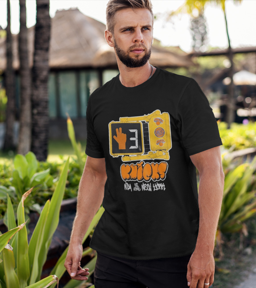 Knicks NBA Street Style Hand Sign Look B4 Crossing T-Shirt