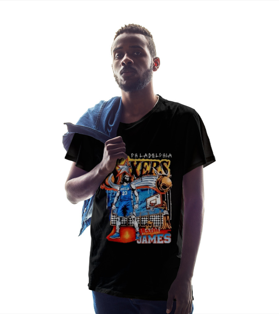Philadelphia Sixers Basketball L. Ferron James 23 T-Shirt