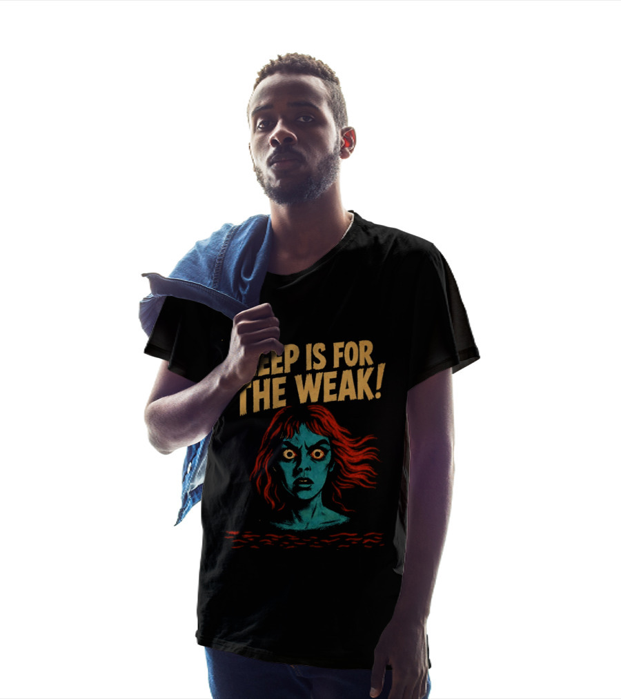 Sleep Is For The Weak Horror Insomnia Scary T-Shirt