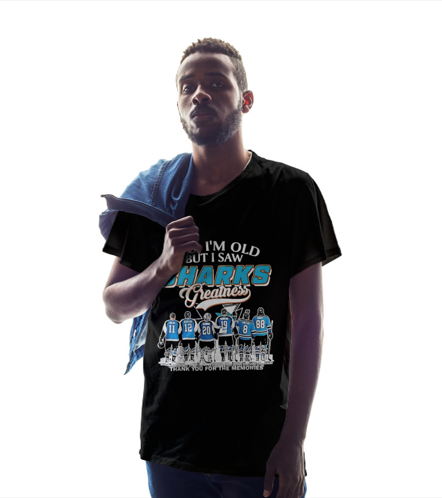 Yes I'm Old But I Saw Sharks Greatness Thank You For The Memories T-Shirt