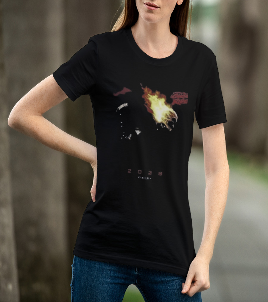 2028 Cinema The Batman Part II X Ghost Rider Fire T-Shirt