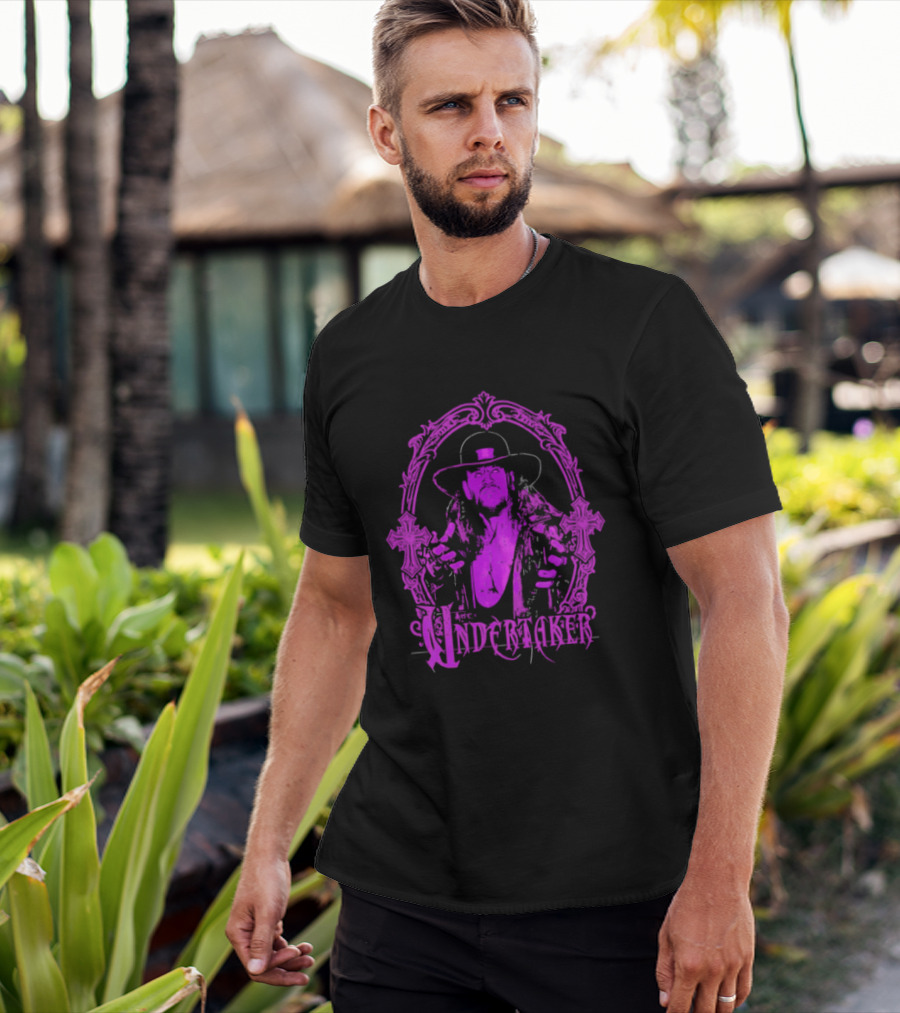 The Deadman Rising Undertaker WWE Mirror Frame T-Shirt