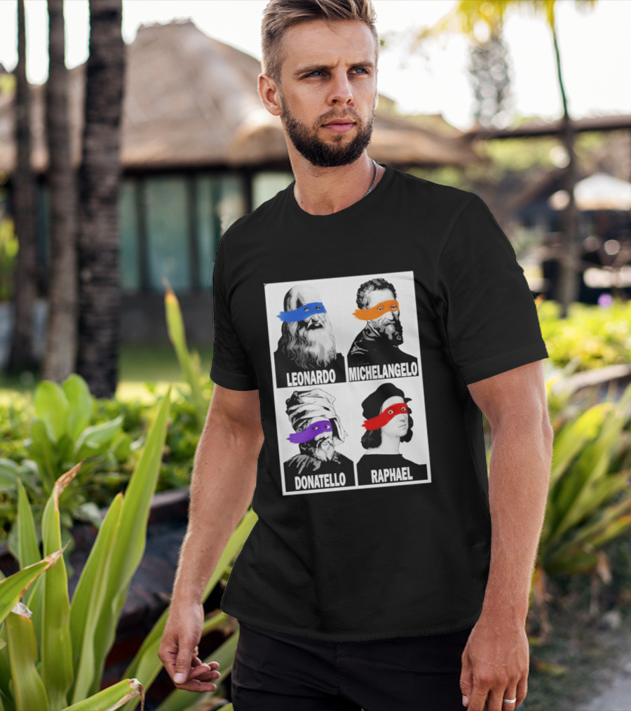 Leonardo Michelangelo Donatello Raphael The Original Ninja Masters T-Shirt