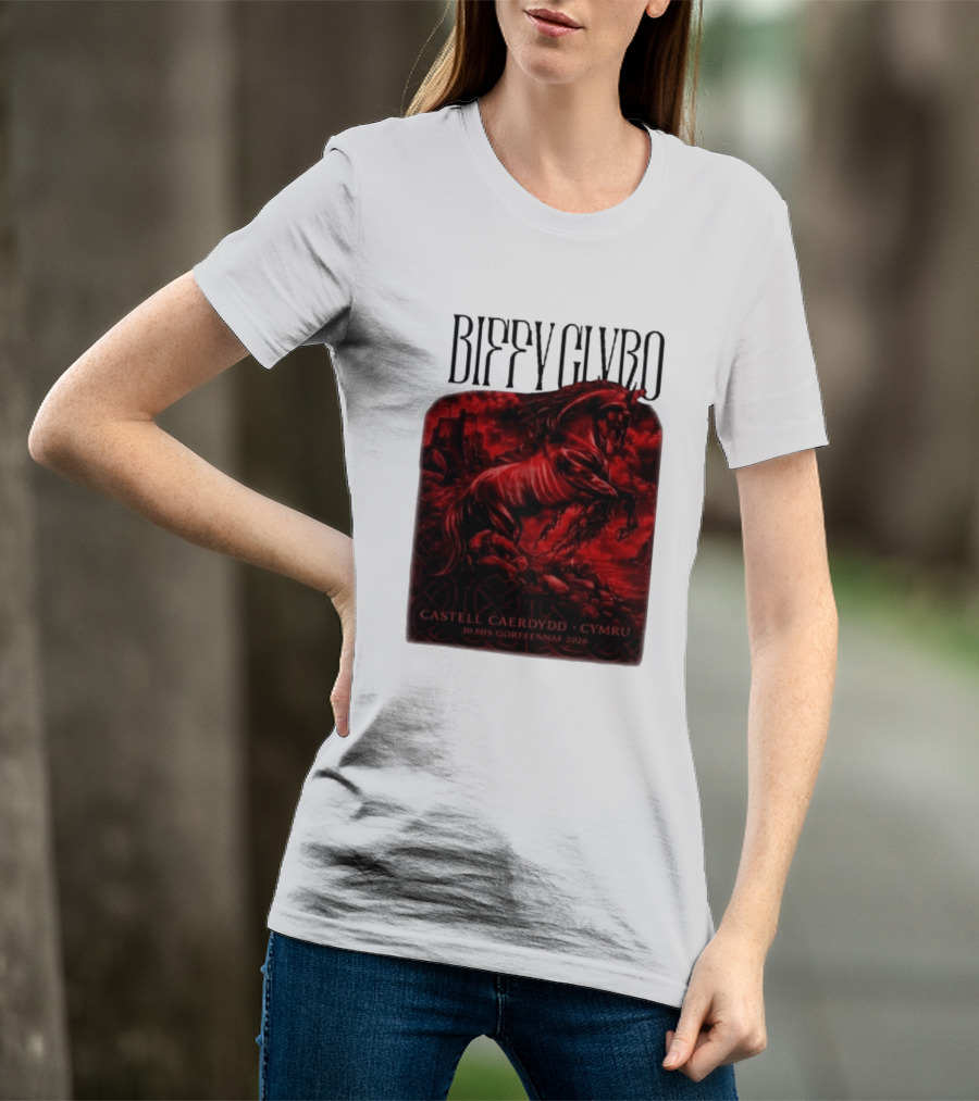 Biffy Clyro Castell Caerdydd Cymru 30 Mis Gorffennaf 2026 T-Shirt