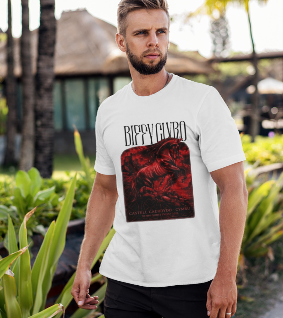 Biffy Clyro Castell Caerdydd Cymru 30 Mis Gorffennaf 2026 T-Shirt