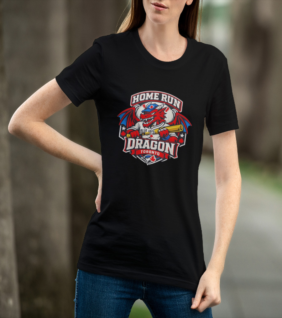 Toronto Blue Jays Home Run Dragon Toronto Royal Blue T-Shirt
