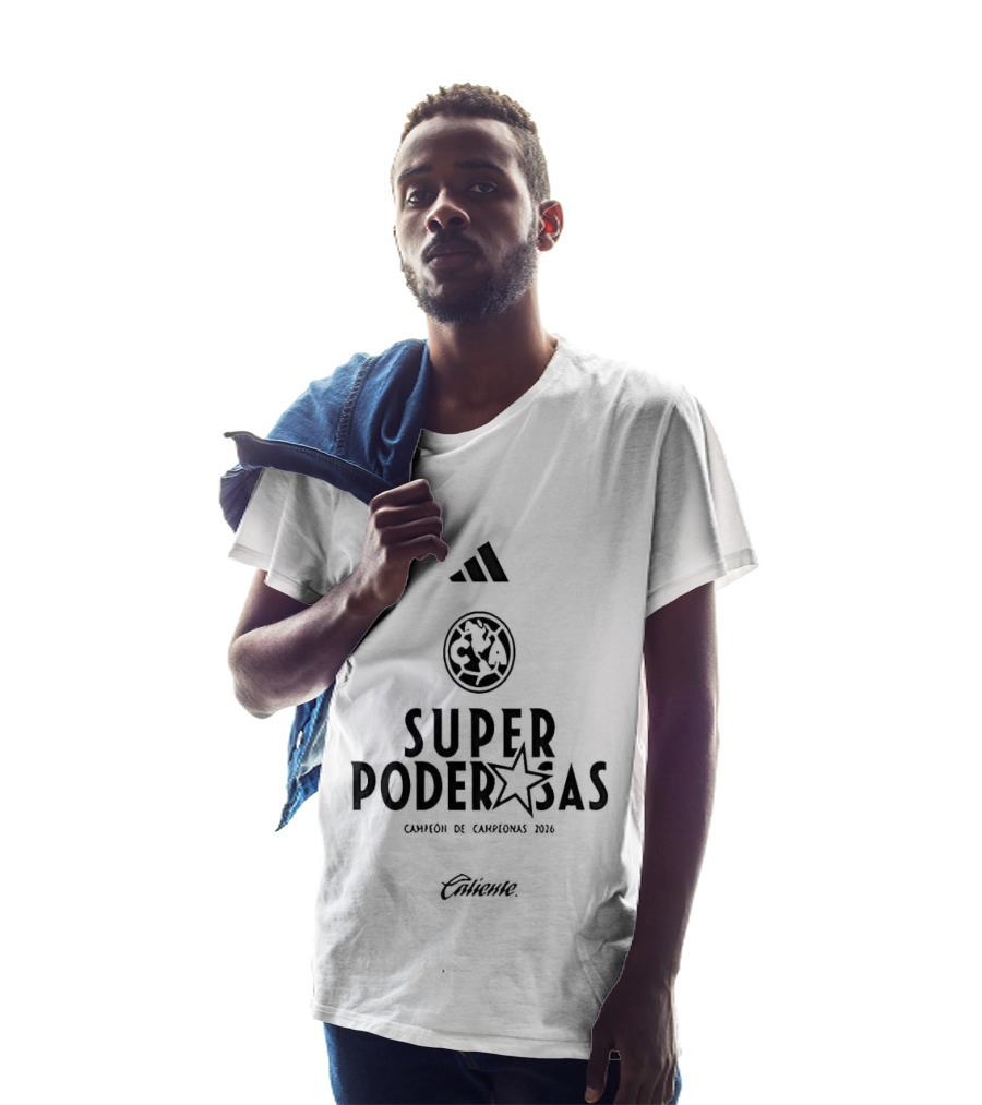 Adidas Club América Femenil Super Poderosas Campeón De Campeonas 2026 T-Shirt