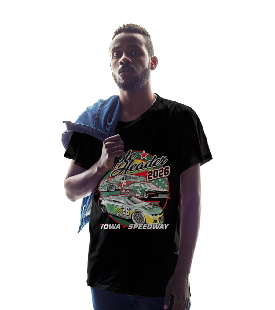 Triple Header 2026 Iowa Speedway Racing Cars Stars T-Shirt