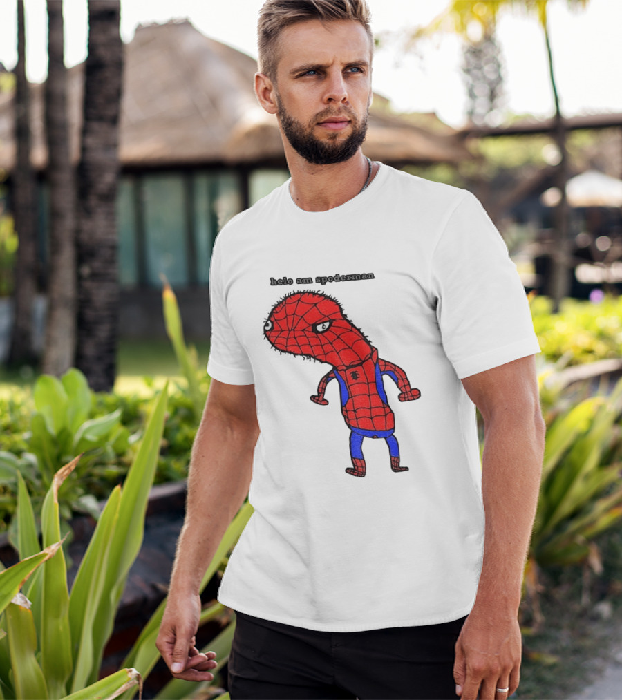Helo Am Spoderman Spiderman Marvel Superhero Meme 2026 Comic Book T-Shirt