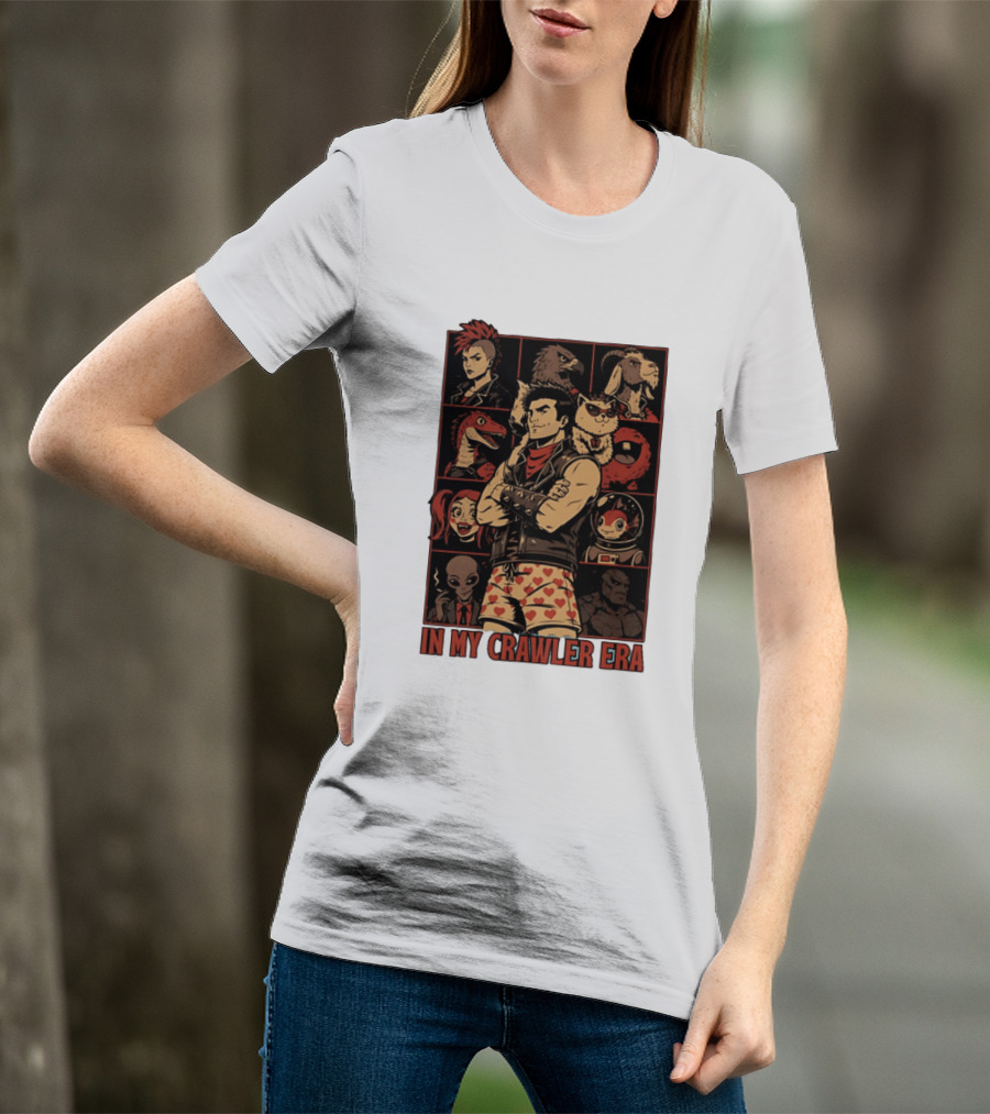 In My Crawler Era Retro Punk Characters And Animals T-Shirt