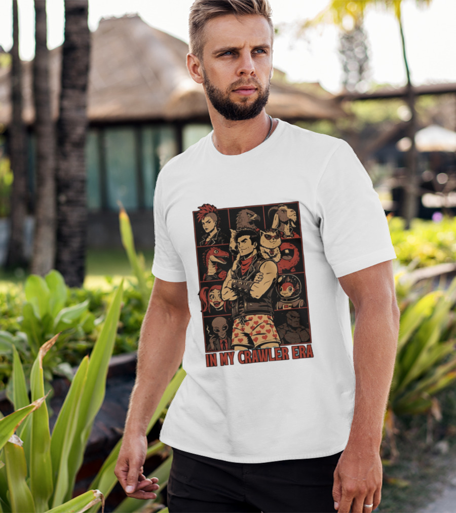 In My Crawler Era Retro Punk Characters And Animals T-Shirt