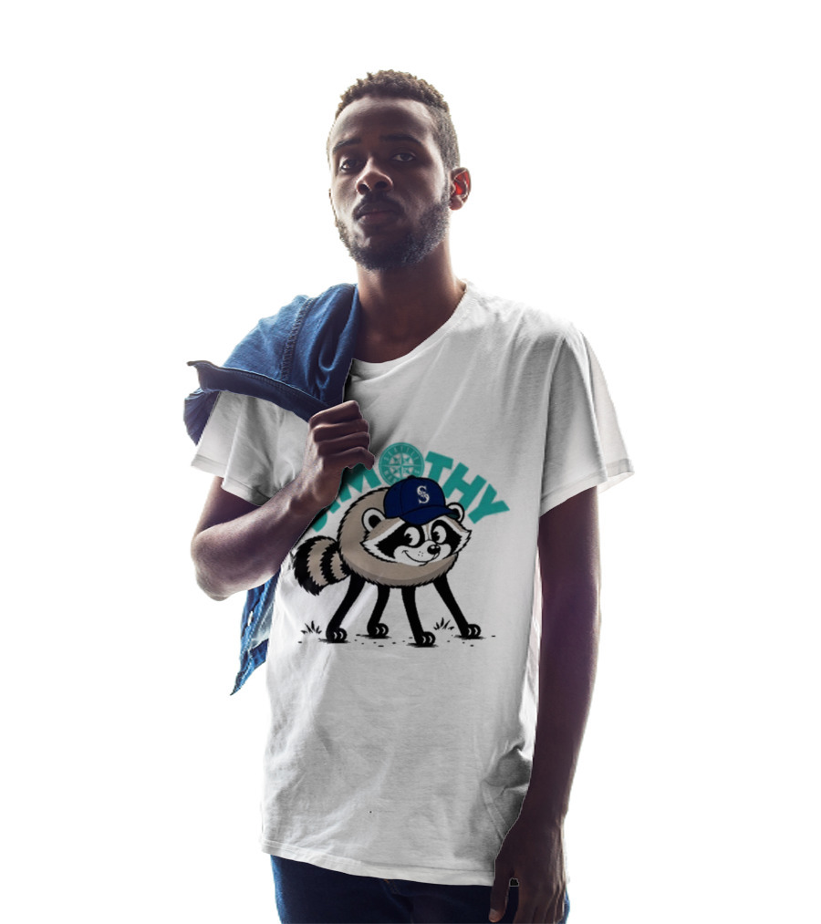 Jimothy Raccoon Mariners Baseball Cap T-Shirt
