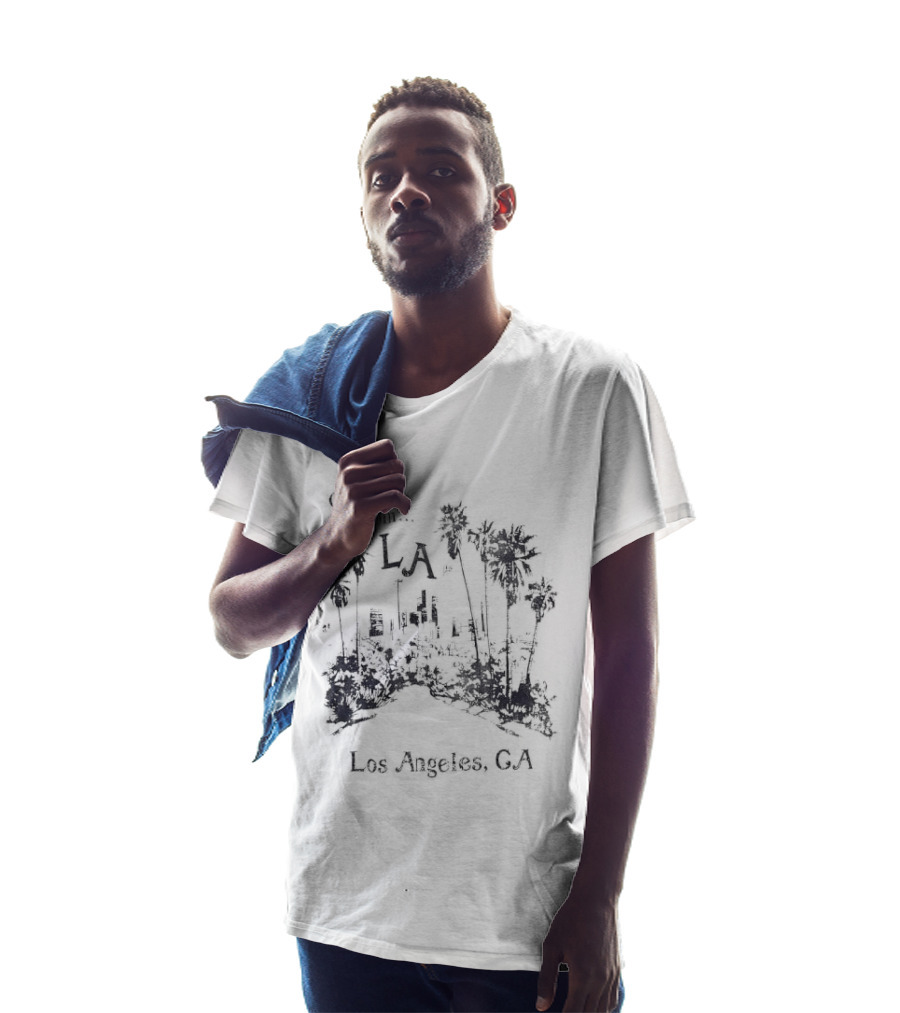 Greetings From LA City Los Angeles CA Palm Tree Scenery T-Shirt