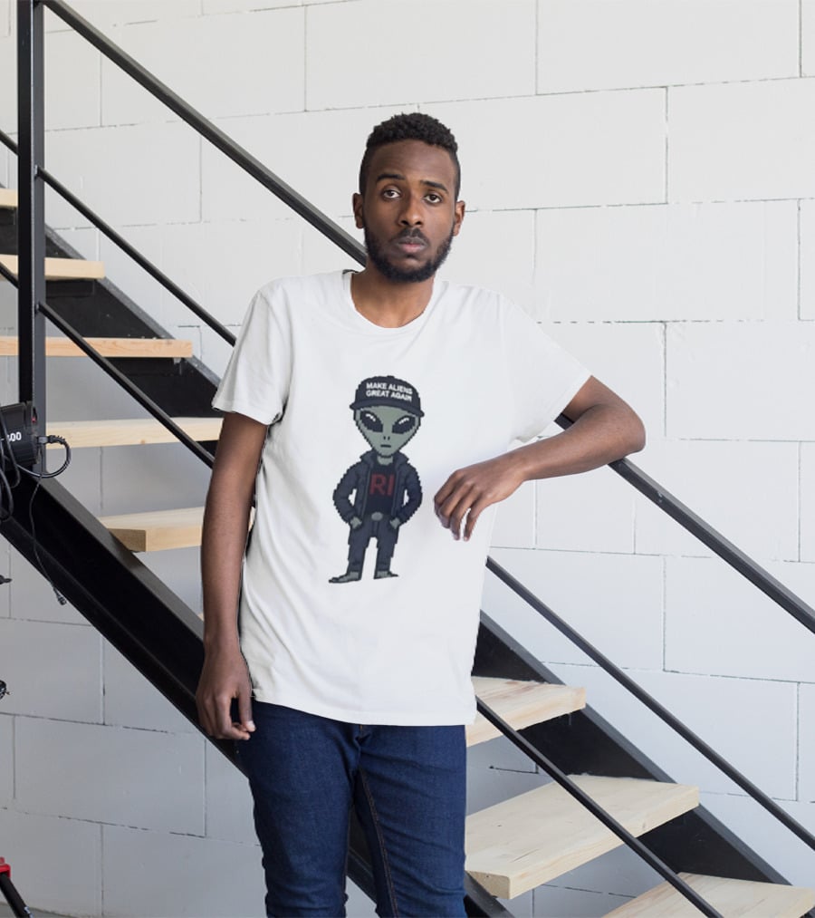 Make Aliens Great Again RI Pixel T-Shirt