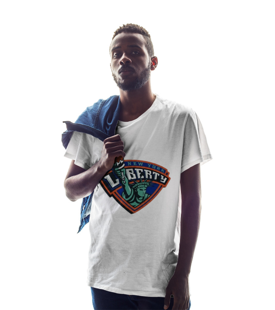 New York Liberty Leonie Fiebich Barclays Center Basketball Team T-Shirt