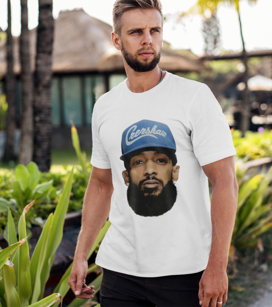 Nipsey Hussle Crenshaw Blue Cap T-Shirt