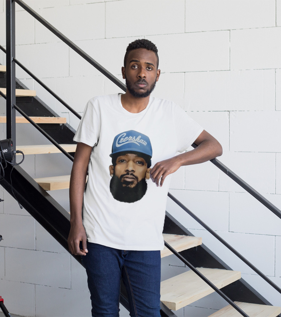 Nipsey Hussle Crenshaw Blue Cap T-Shirt
