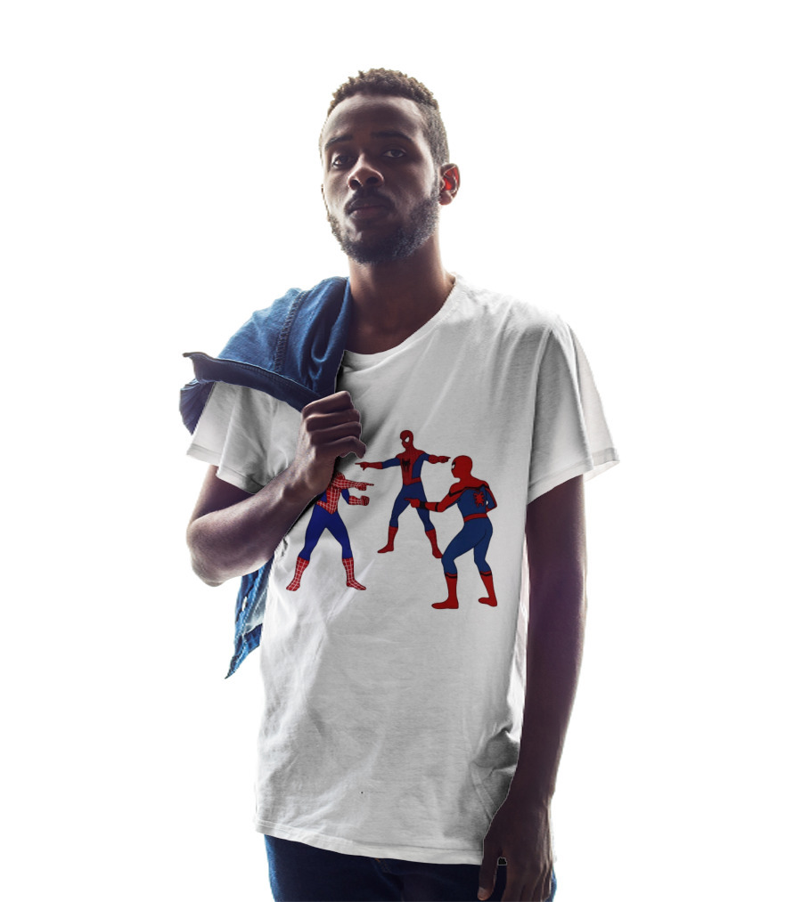 Spiderman Pointing Meme Marvel Superhero Comic Book Iconic Scene 2026 T-Shirt