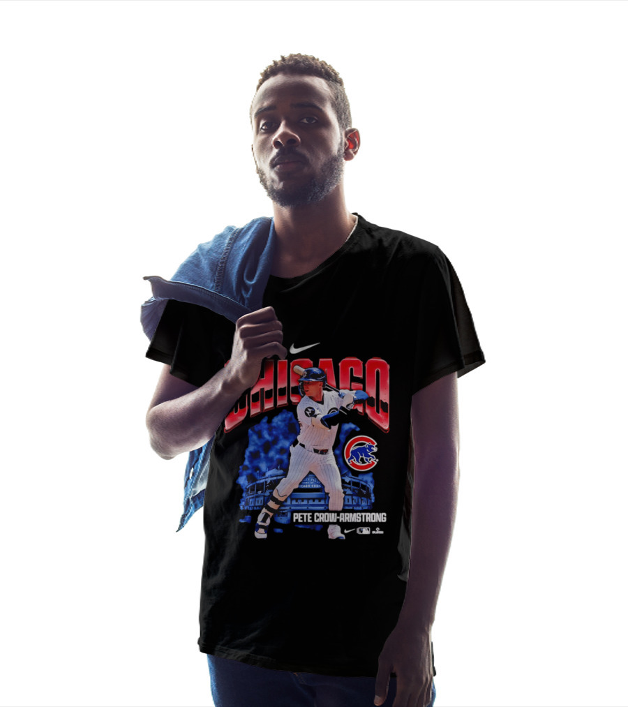 Chicago Cubs Pete Crow Armstrong Nike Wrigley Field Player Action T-Shirt
