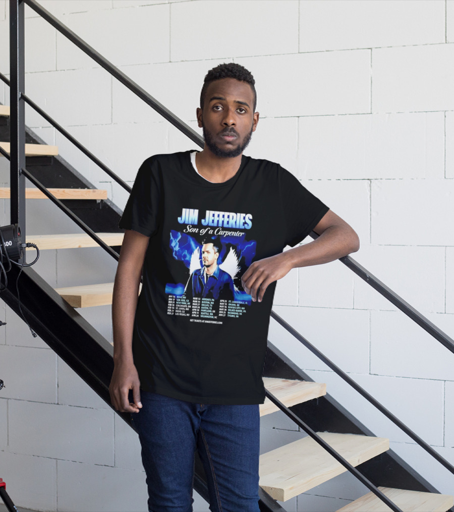 Jim Jefferies Son Of A Carpenter Tour 2026 Dates And Locations T-Shirt