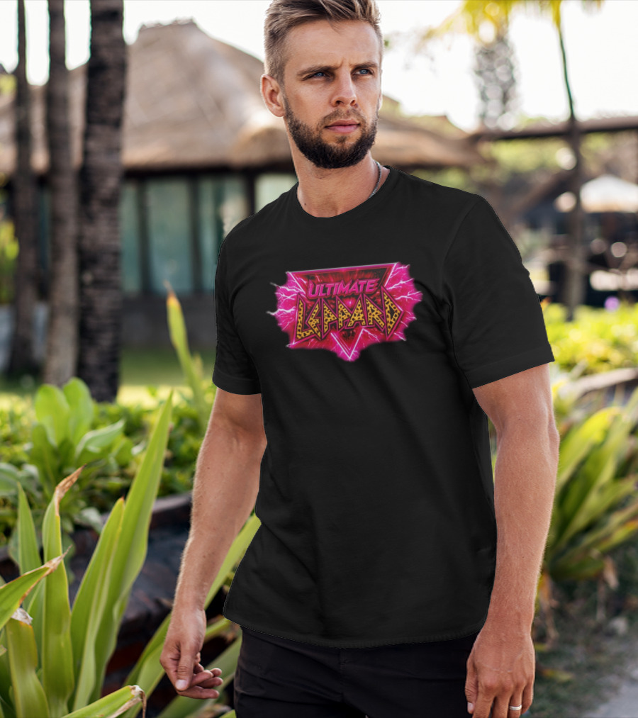 Def Leppard Ultimate Leppard Pink Lightning Leopard Print T-Shirt