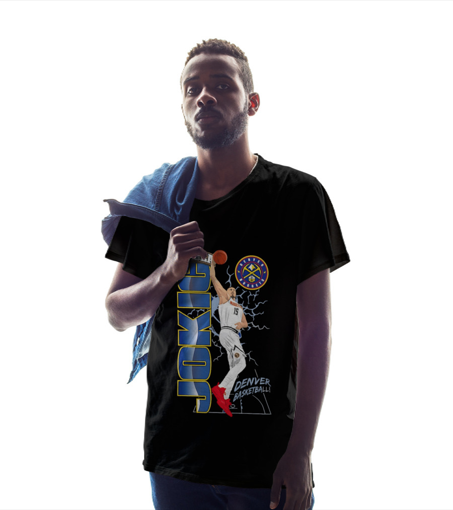 Denver Nuggets Nikola Jokić Basketball Dunk T-Shirt