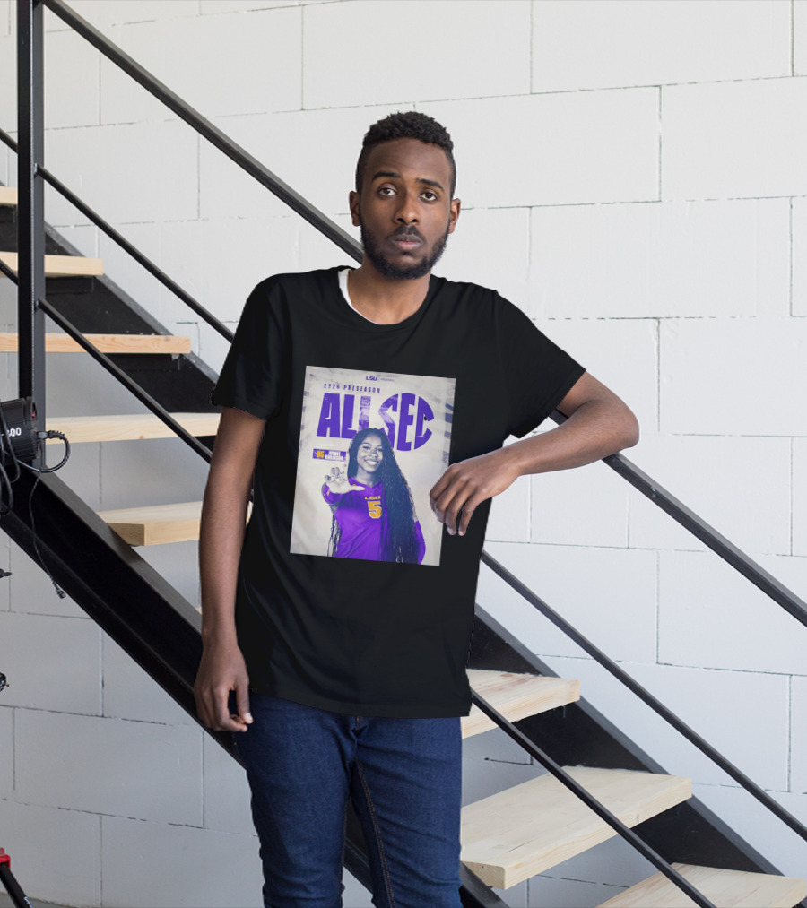 2026 Preseason All SEC Jurnee Robinson LSU Volleyball No 5 T-Shirt