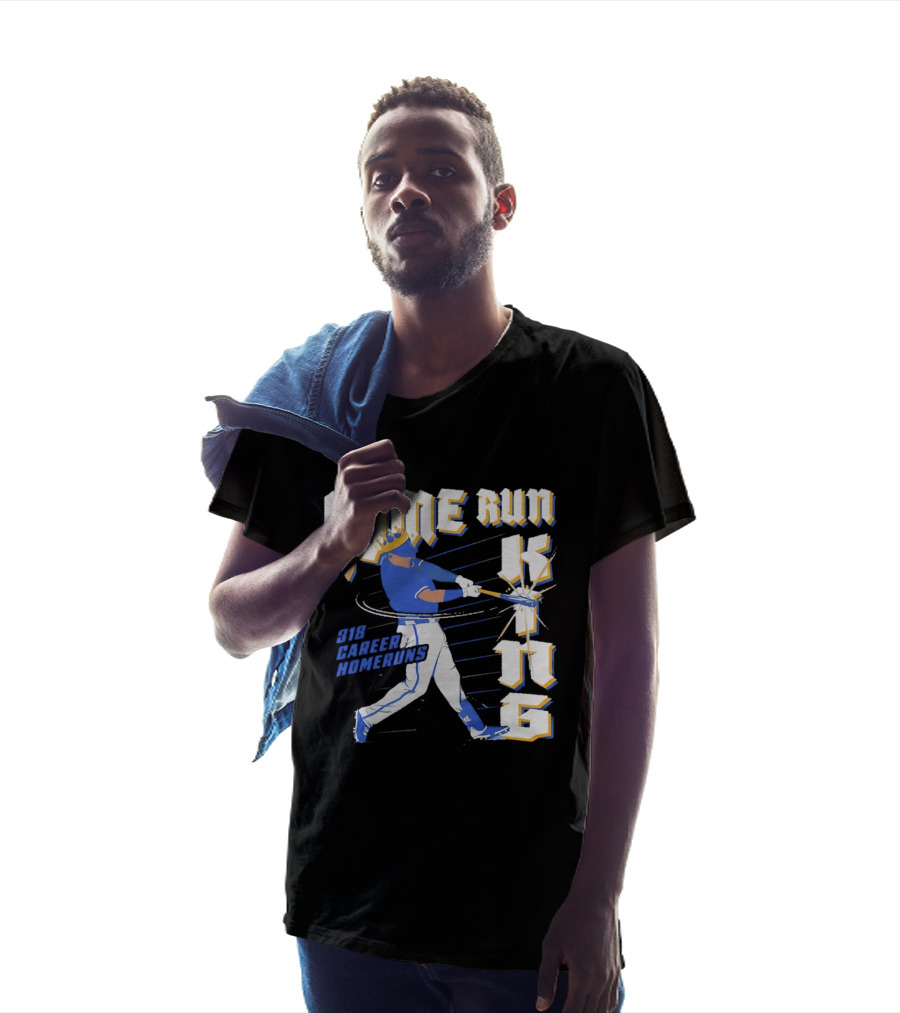 Kansas City Royals Home Run King 318 Career Homeruns Player With Crown T-Shirt