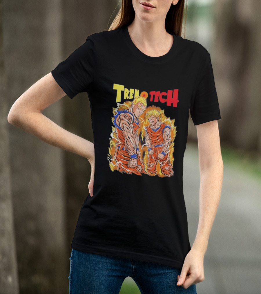 Ghost Racing Dragonball Trentech Fusion Goku Transformation T-Shirt