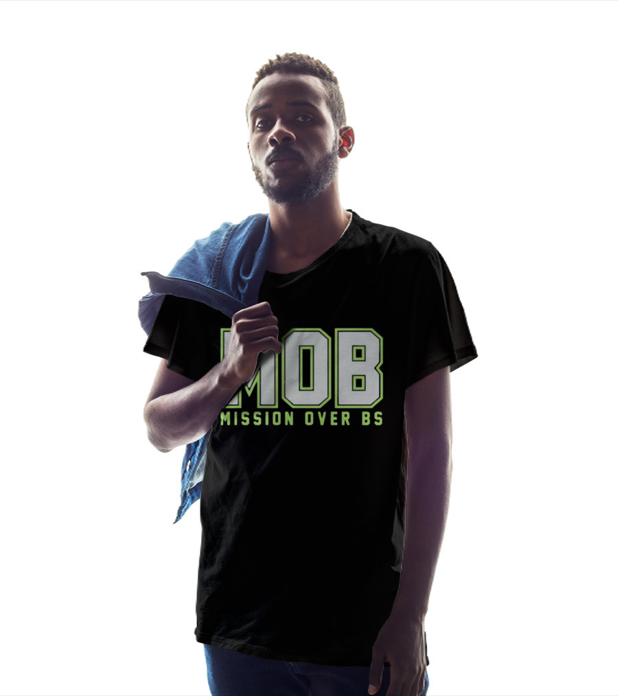 MOB Mission Over BS Mike Macdonald Seattle Seahawks T-Shirt