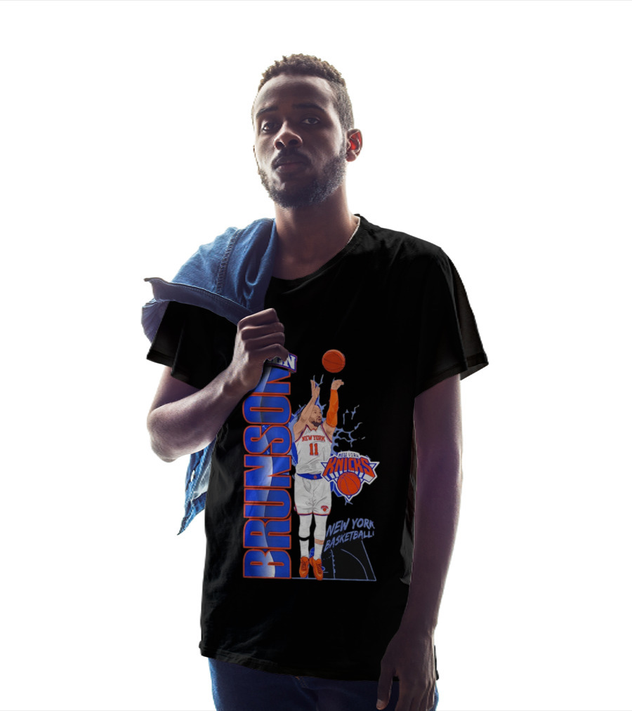 New York Knicks Jalen Brunson Basketball Number 11 T-Shirt
