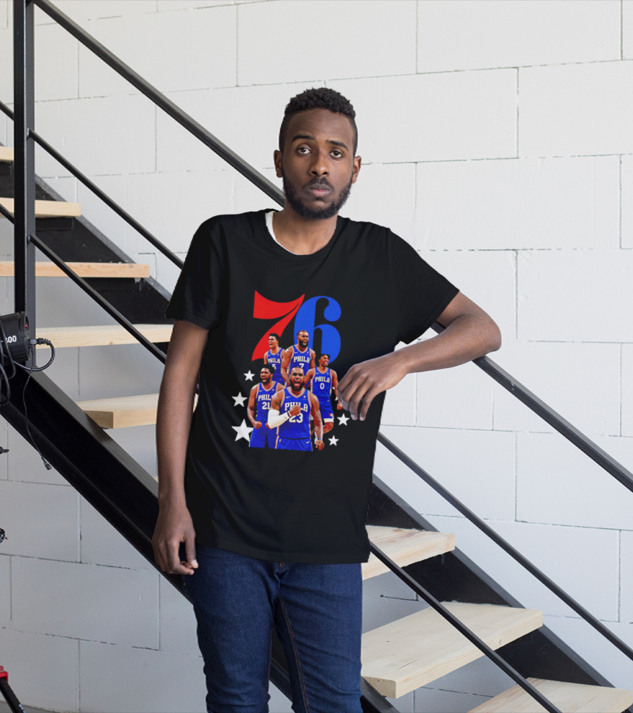 Philadelphia 76ers Players 23 21 7 0 Basketball Team Stars T-Shirt