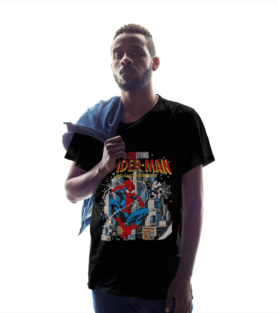 Marvel Studios Spider Man Brand New Day Web Hero City Swing Superhero T-Shirt