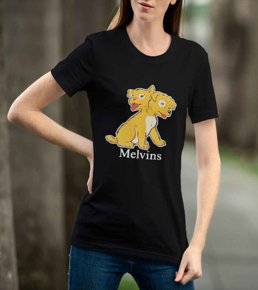 Melvins Two Headed Dog Cartoon T-Shirt