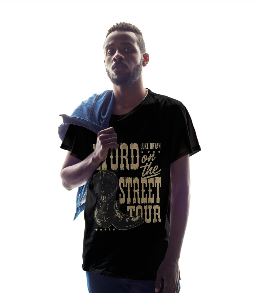 Luke Bryan Word On The Street Tour LB Boot T-Shirt