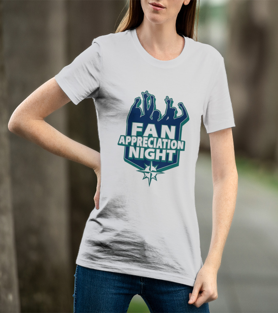 Seattle Mariners Fan Appreciation Night 2026 Baseball Event T-Shirt