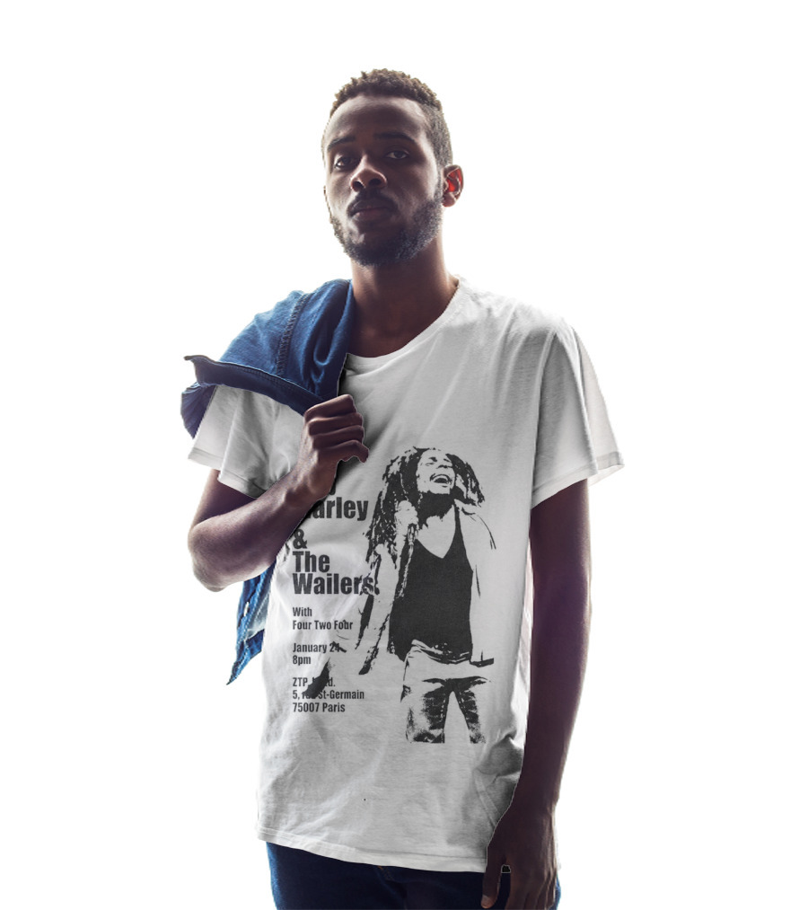 Bob Marley And The Wailers Hurricane Wisdom Kingston Jamaica Performance T-Shirt