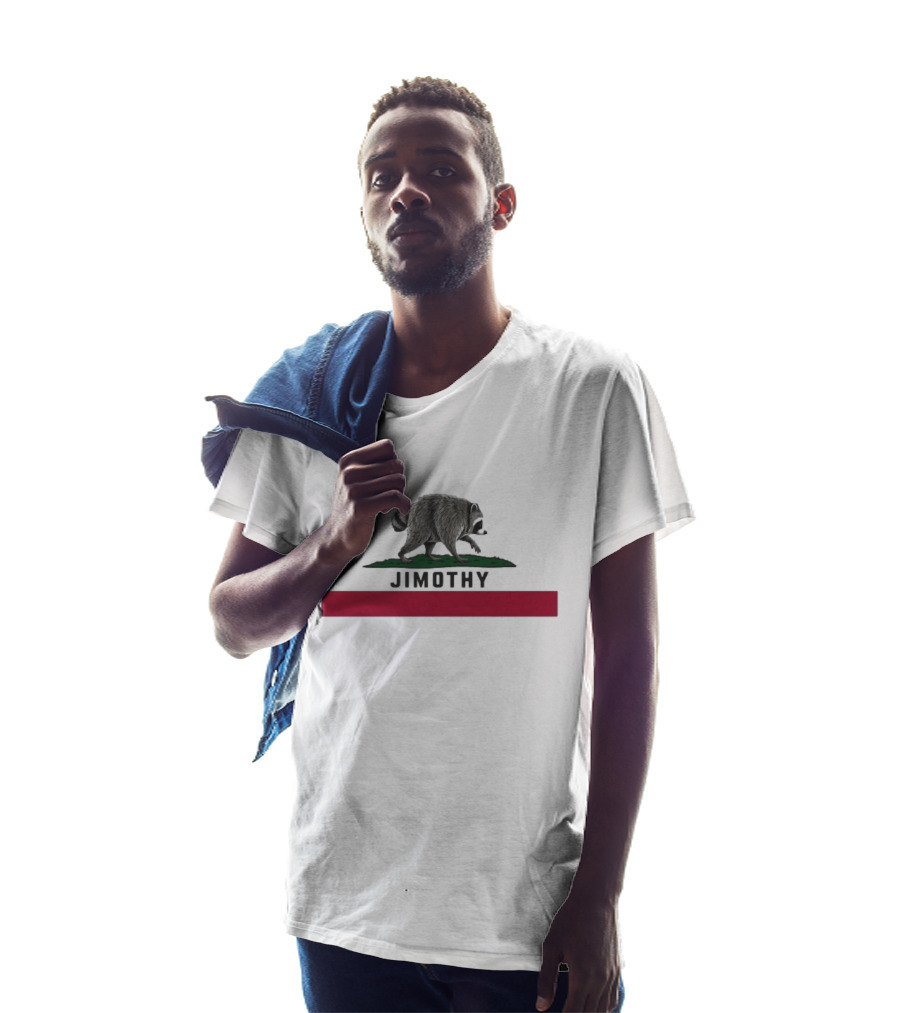 Jimothy Raccoon Republic Flag Star And Raccoon T-Shirt