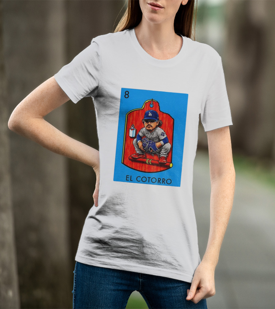 Joe Kelly Dodgers El Cotorro Loteria Card 8 T-Shirt