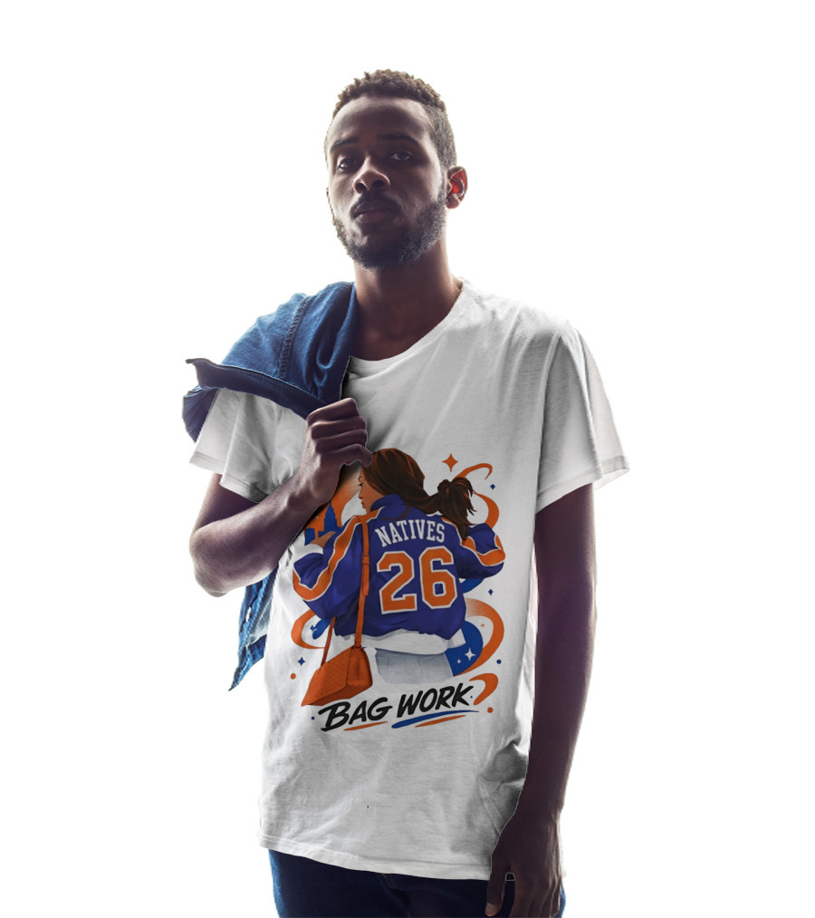 Jordyn Natives 26 Bag Work New York Knicks T-Shirt