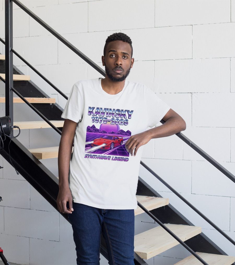 Kavinsky 1975 2026 Synthwave Legend Vaporwave Retro Car Aesthetic T-Shirt