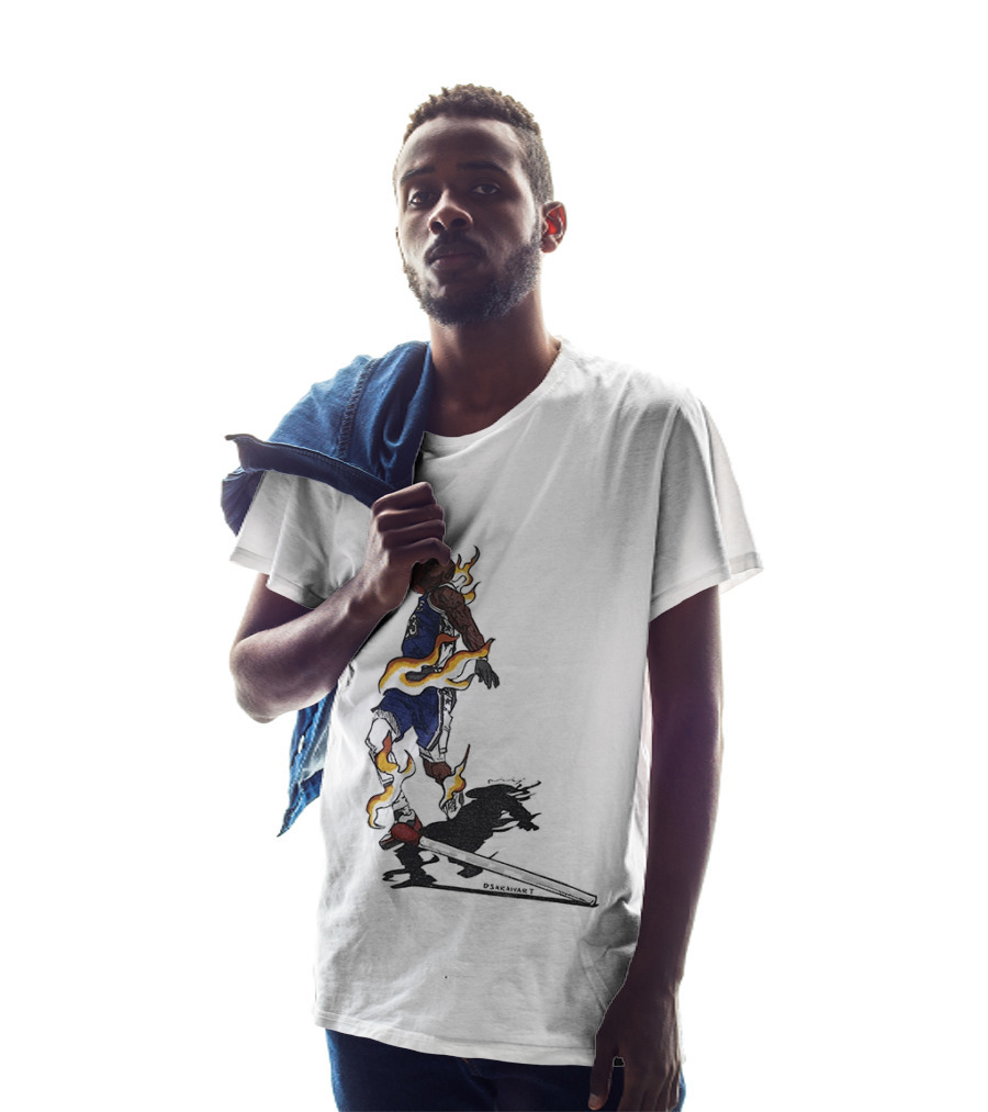 LeBron James Philadelphia 76ers The Match And The Fire NBA 2026 T-Shirt