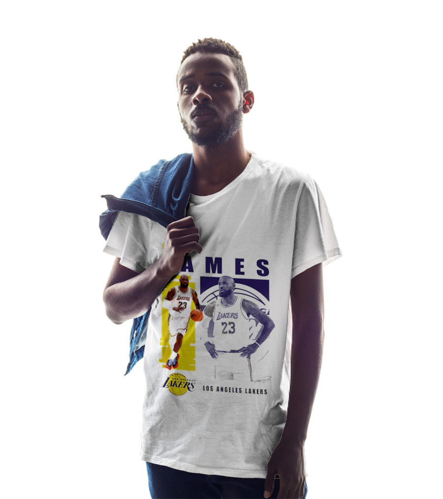 LeBron James Los Angeles Lakers Basketball Highlights 23 T-Shirt